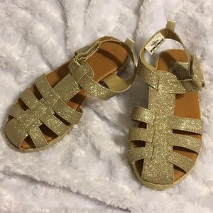 Gold Glitter OshKosh size 11 Flats